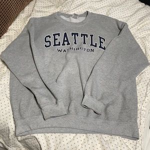 gray crew cut seattle sweatshirt!